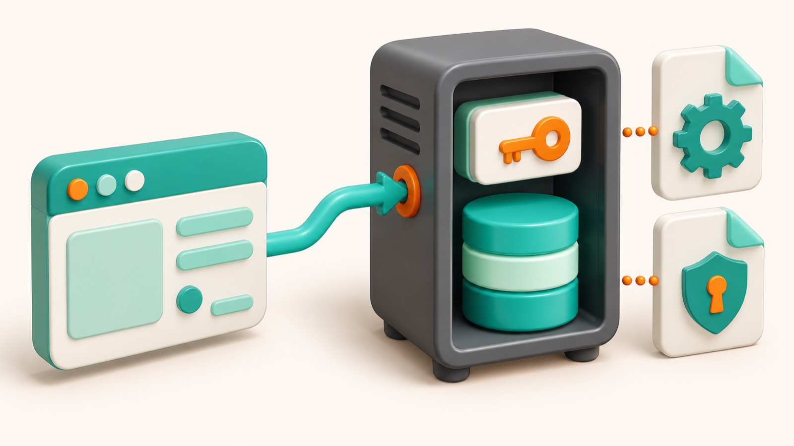 Схема подключения клиента к PostgreSQL через порт 5432 с ролью и базой данных